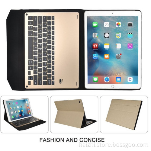 hot sale Keyboard Case for iPad Pro Ultra-thin aluminum Bluetooth Keyboard Portfolio Case for Apple ipad pro 12.9 inch tablet